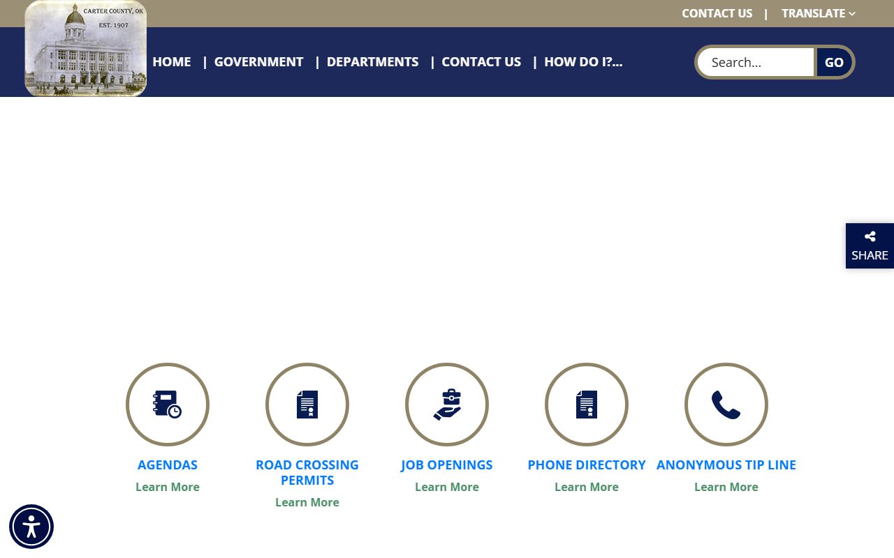 Carter County Government website for Ardmore white pages research
