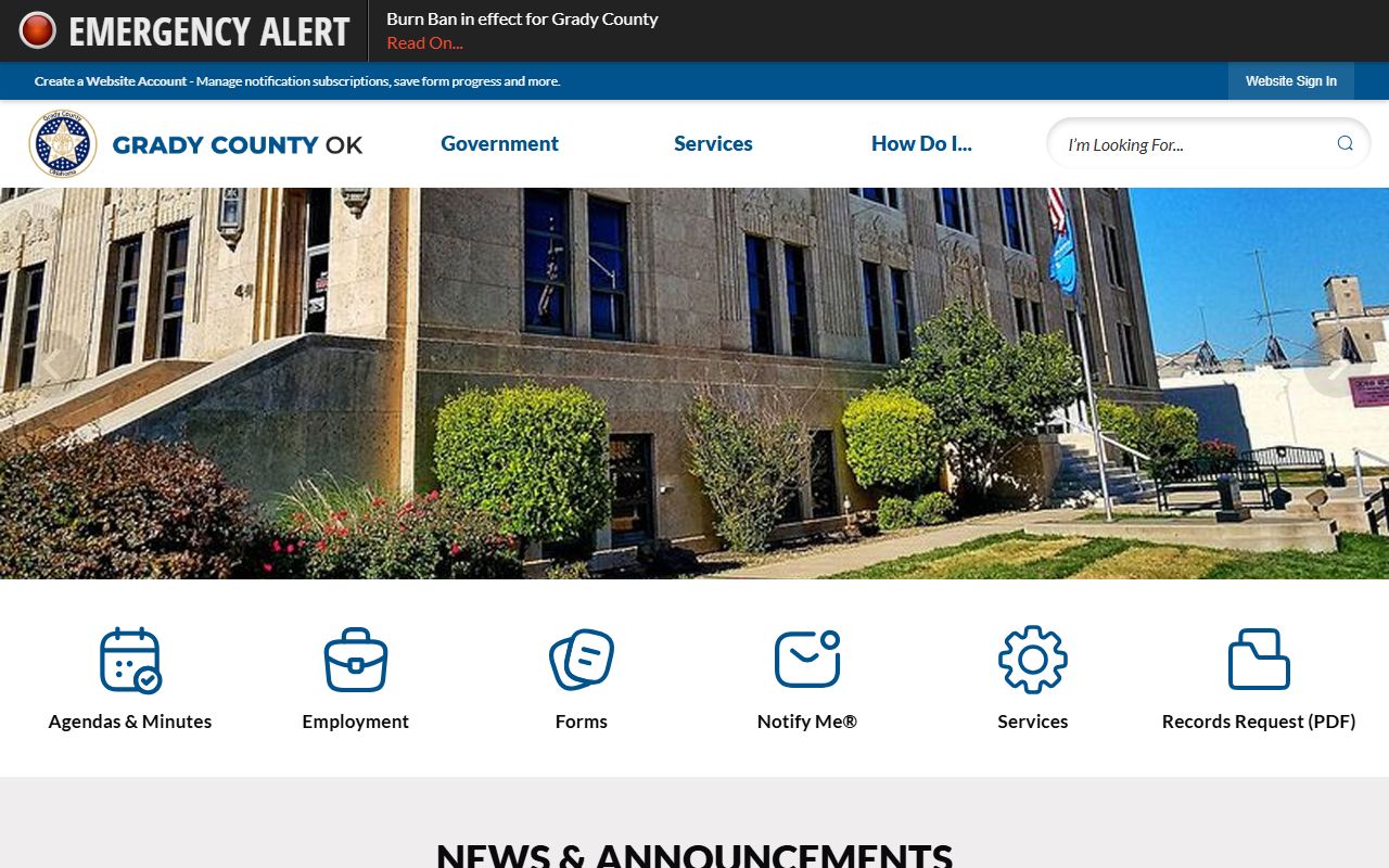 Chickasha white pages Grady County records resource