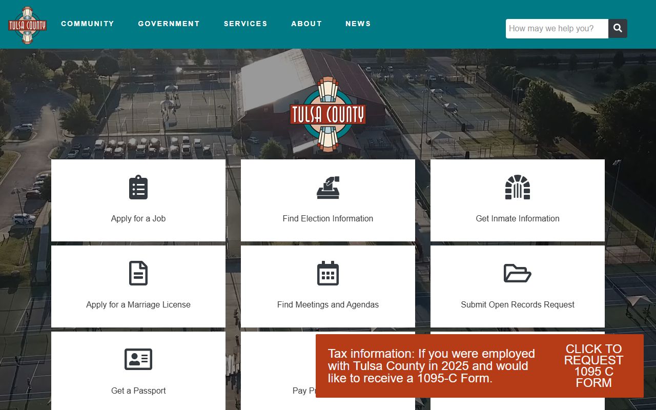 Broken Arrow white pages Tulsa County government portal